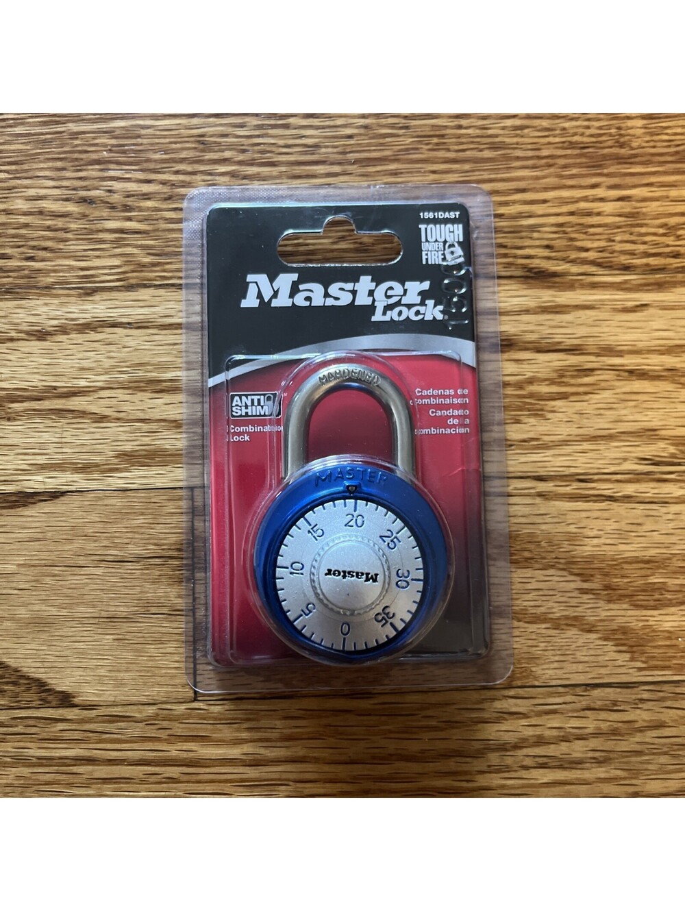 Master Lock 1561DAST Locker Lock Combination Padlock, 1 Pack, Blue